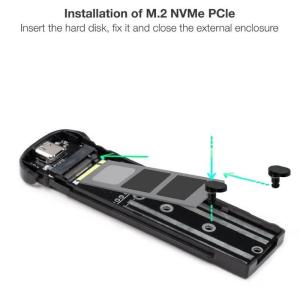 Caja Externa para Disco SSD M.2 NVMe TooQ TQE-2201BL/ USB 3.1 Gen2/ Sin tornillos