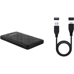 Caja Externa para Disco Duro de 2.5' TooQ TQE-2500B/ USB 3.1/ Sin Tornillos