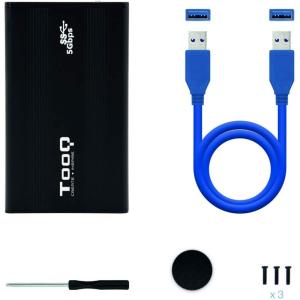 Caja Externa para Disco Duro de 2.5' TooQ TQE-2524B/ USB 3.1