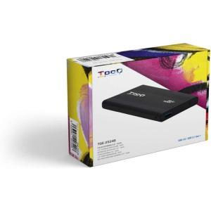 Caja Externa para Disco Duro de 2.5' TooQ TQE-2524B/ USB 3.1