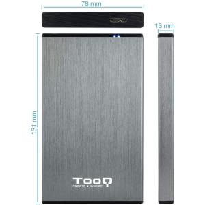 Caja Externa para Disco Duro de 2.5' TooQ TQE-2527G/ USB 3.1