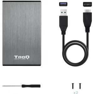 Caja Externa para Disco Duro de 2.5' TooQ TQE-2527G/ USB 3.1