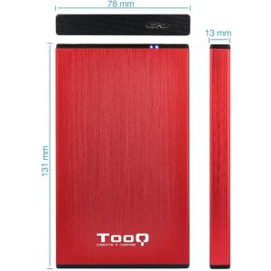 Caja Externa para Disco Duro de 2.5' TooQ TQE-2527R/ USB 3.1