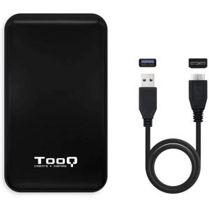 Caja Externa para Disco Duro de 2.5' TooQ TQE-2528B/ USB 3.1/ Sin tornillos