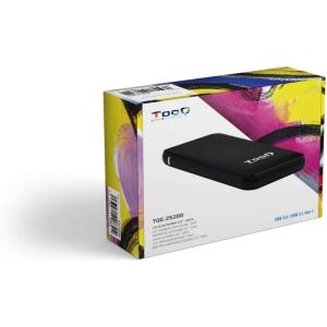 Caja Externa para Disco Duro de 2.5' TooQ TQE-2528B/ USB 3.1/ Sin tornillos