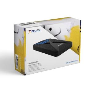 Caja Externa Gaming para Disco Duro de 2.5' TooQ TQE-2550BL/ USB 3.1/ Sin tornillos