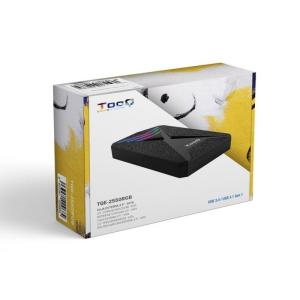 Caja Externa Gaming para Disco Duro de 2.5' TooQ TQE-2550RGB/ USB 3.1/ Sin tornillos