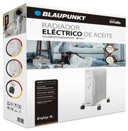 Radiador de Aceite Blaupunkt BP1017/ 2000W/ 9 Elementos Caloríficos