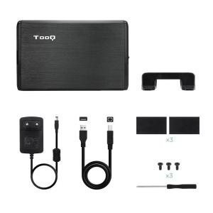 Caja Externa para Disco Duro de 3.5' TooQ TQE-3509B/ USB 2.0