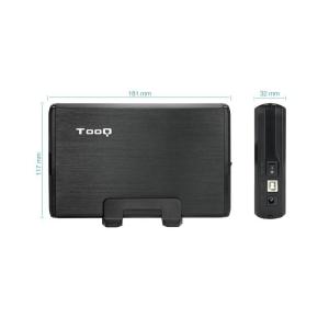 Caja Externa para Disco Duro de 3.5' TooQ TQE-3509B/ USB 2.0