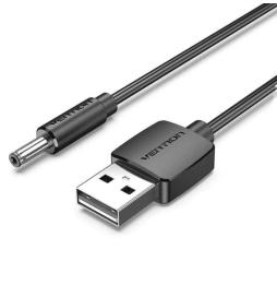 Cable Conversor USB Vention CEXBD/ USB Macho - DC 5.5mm Macho/ 50cm/ Negro