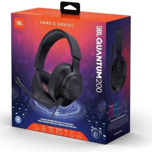 Auriculares Gaming con Micrófono JBL Quantum 200/ Jack 3.5/ Negros