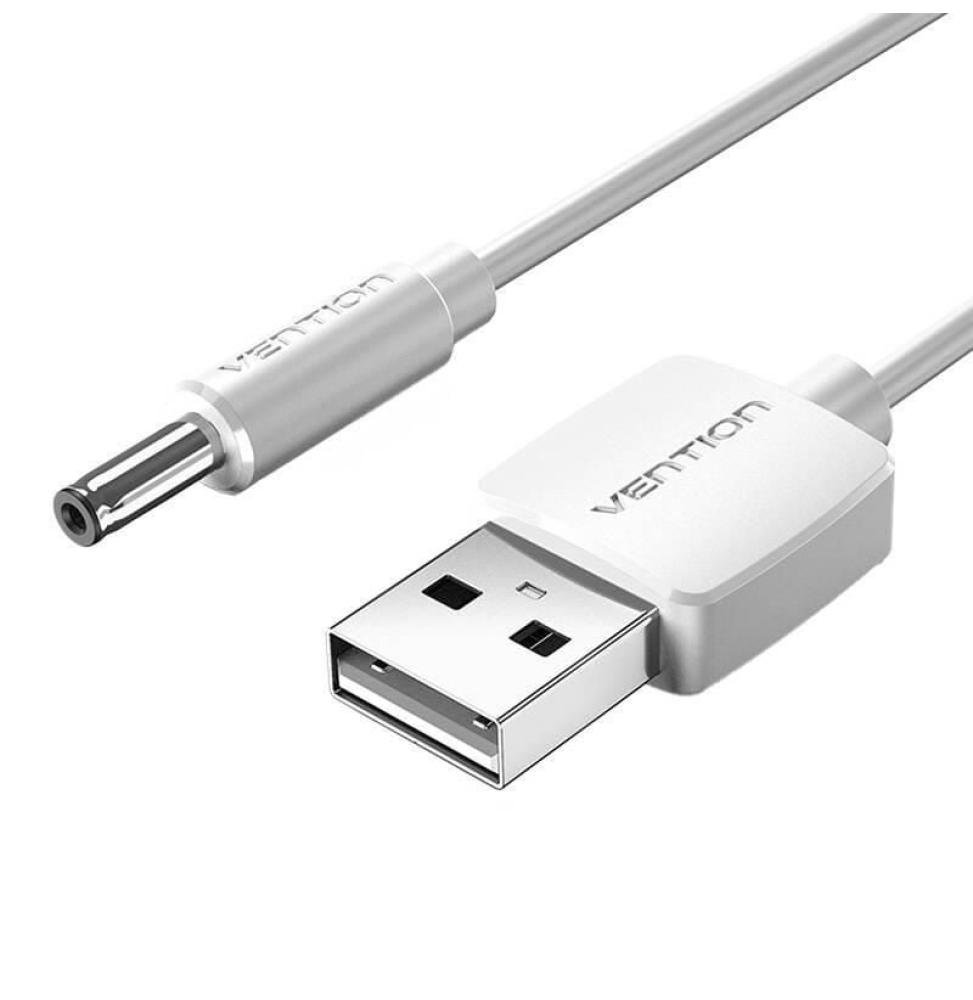 Cable Conversor USB Vention CEXWD/ USB Macho - DC 3.5mm Macho/ 50cm/ Blanco