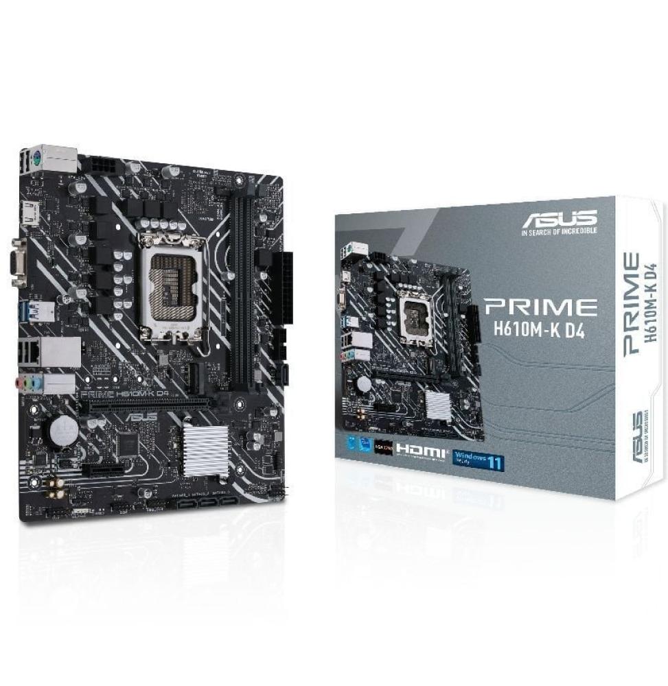 Placa Base Asus Prime H610M-K D4/ Socket 1700/ Micro ATX