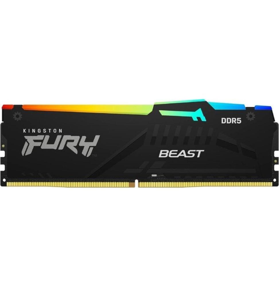 Memoria RAM Kingston FURY Beast RGB 32GB/ DDR5/ 6000MHz/ 1.4V/ CL30/ DIMM