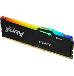 Memoria RAM Kingston FURY Beast RGB 32GB/ DDR5/ 6000MHz/ 1.4V/ CL30/ DIMM