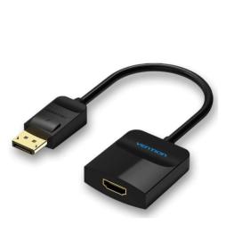 Cable Conversor Vention HBGBB/ Displayport Macho - HDMI Hembra/ 15cm/ Negro