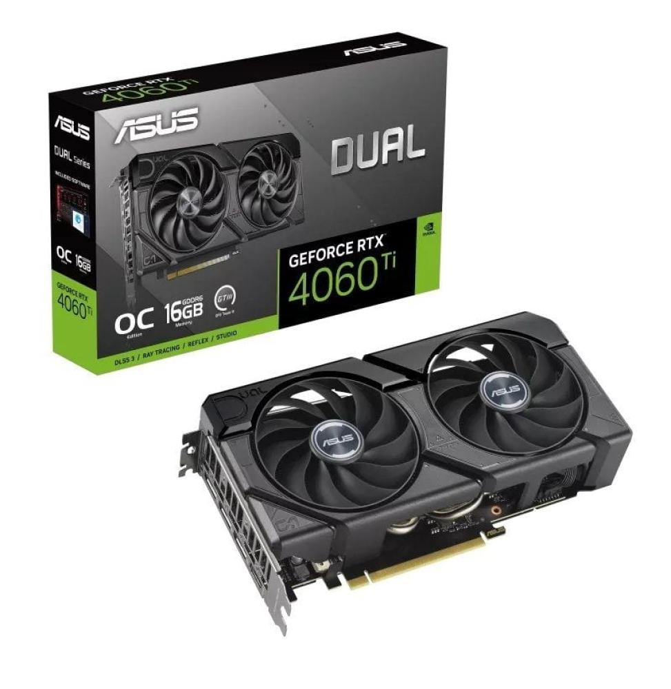 Tarjeta Gráfica Asus Dual GeForce RTX 4060 Ti EVO OC/ 16GB GDDR6