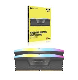 Memoria RAM Corsair Vengeance RGB 2 x 32GB/ DDR5/ 5200MH/ 1.25V/ CL40/ AMD Expo/ DIMM