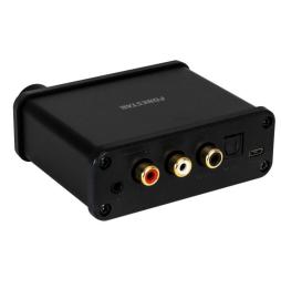 Convertidor de Audio Fonestar FO-39DAV/ Entrada Toslink y RCA/ Salida 2x RCA - Jack 3.5 y RMS