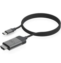 Cable Conversor Linq LQ48017/ USB Tipo-C Macho - HDMI 4K Hembra/ 2m/ Negro