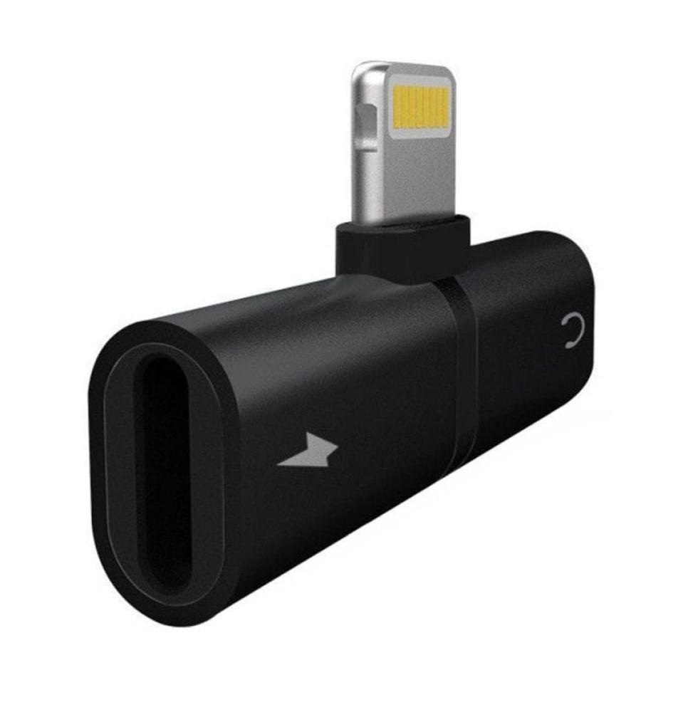 Splitter Carga y Música Myway Lightning Macho - USB Macho/ Negro