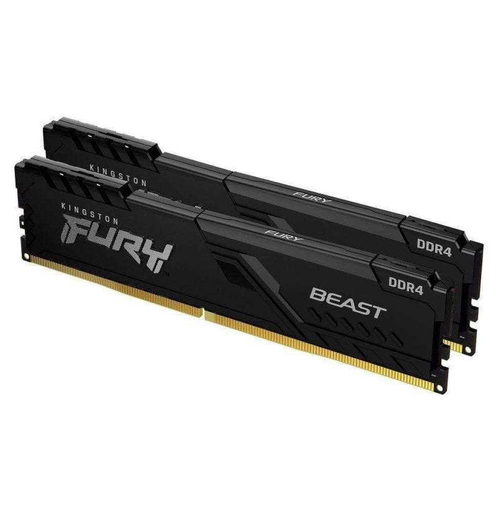 Memoria RAM Kingston FURY Beast 2 x 16GB/ DDR4/ 3600MHz/ 1.35V/ CL18/ DIMM