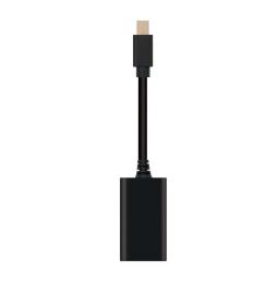 Cable Conversor Nanocable 10.16.0602/ Mini DisplayPort Macho - HDMI Hembra/ 15cm/ Negro