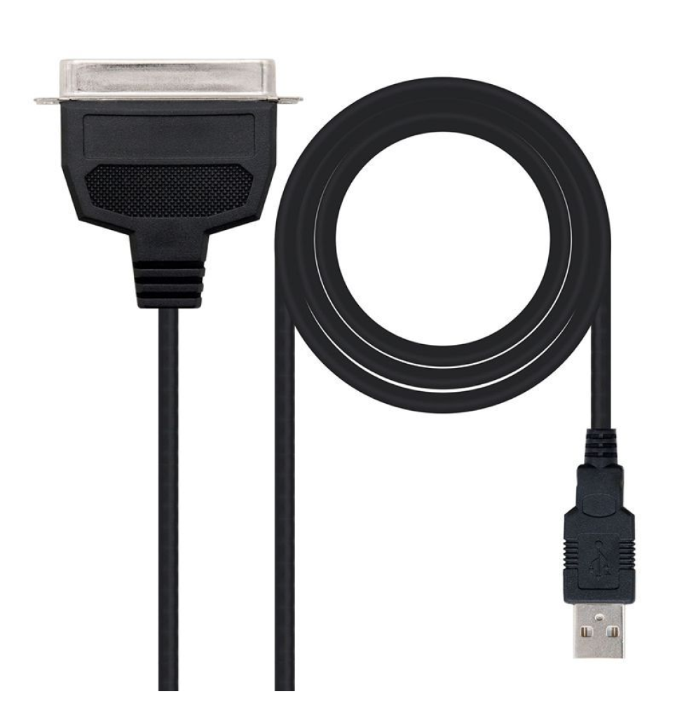 Adaptador Nanocable 10.03.0001/ USB Macho - CN36 Macho/ 1.5m/ Negro