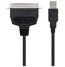 Adaptador Nanocable 10.03.0001/ USB Macho - CN36 Macho/ 1.5m/ Negro