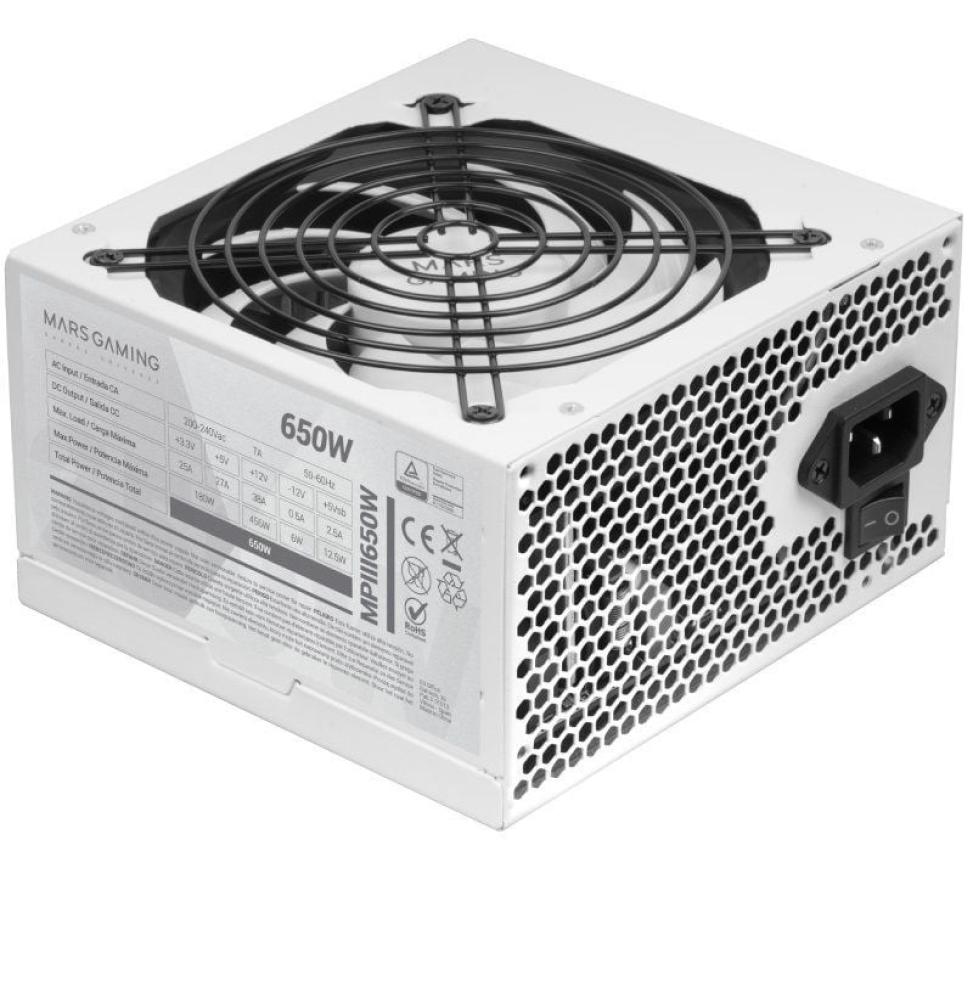 Fuente de Alimentación Mars Gaming MPIII650W/ 650W/ Ventilador 12cm