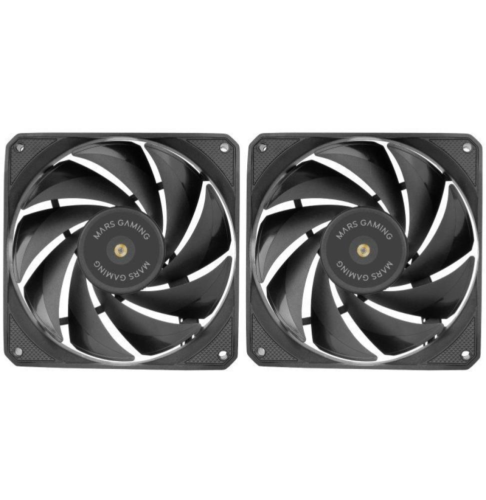 Pack 2 Ventiladores Mars Gaming MF-NCLX2/ 12cm