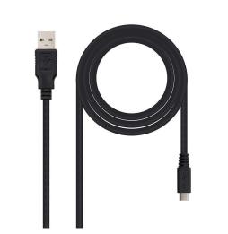 Cable USB 2.0 Nanocable 10.01.0501/ USB Macho - MicroUSB Macho/ 1.8m/ Negro