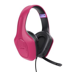 Auriculares Gaming con Micrófono Trust Gaming GXT 415 Zirox/ Jack 3.5/ Rosas