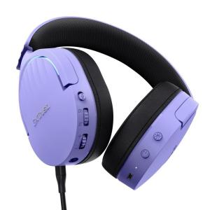 Auriculares Gaming Inalámbricos con Micrófono Trust Gaming GXT 491 Fayzo/ Bluetooth/ Jack 3.5/ Morados