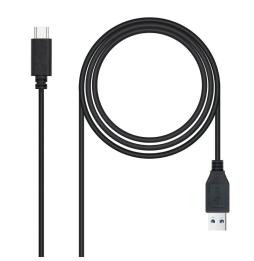 Cable USB 3.1 Nanocable 10.01.4002/ USB Tipo-C Macho - USB Macho/ 2m/ Negro