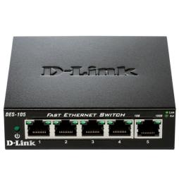 Switch D-Link DES-105 5 Puertos/ RJ-45 10/100