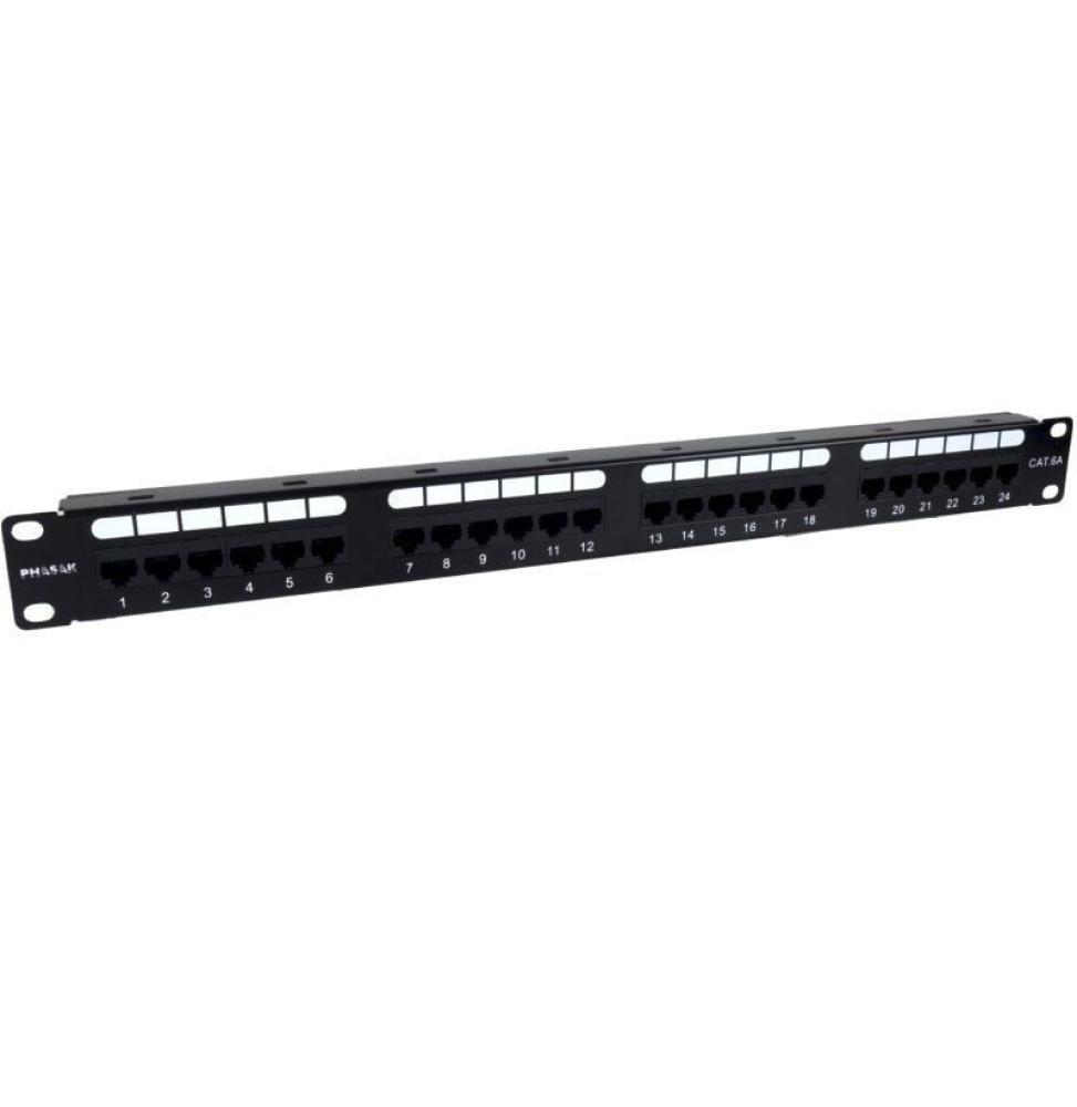 Patch Panel Phasak PU 2421/ 24 Puertos/ Cat.6A/ Altura 1U