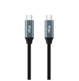 Cable USB 3.2 Nanocable 10.01.4303/ USB Tipo-C Macho - USB Tipo-C Macho/ 3m/ Gris y Negro