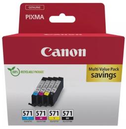 Cartucho de Tinta Original Canon CLI-571 Multipack/ Cian/ Magenta/ Amarillo/ Negro