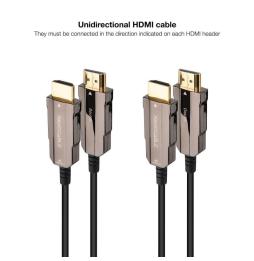 Cable HDMI 2.0 AOC 4K Nanocable 10.15.2015/ HDMI Macho - HDMI Macho/ 15m/ Negro