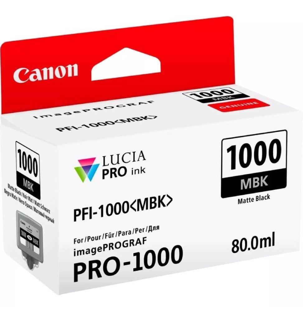 Cartucho de Tinta Original Canon PFI-1000MBK/ Negro Mate