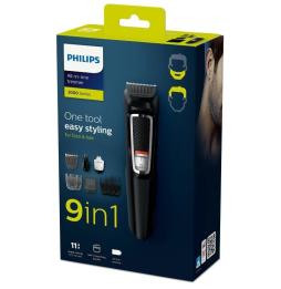 Cortapelos Multigroom Series 3000 Philips MG3740 con Batería/ 9 Accesorios