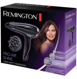 Secador Remington Pro-Air Shine 2300W/ Iónico/ Negro