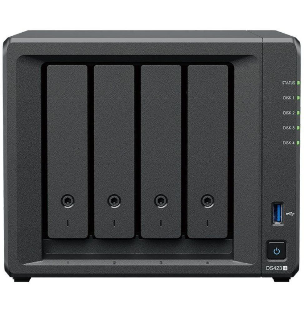 NAS Synology Diskstation DS423+/ 4 Bahías 3.5'- 2.5'/ 2GB DDR4/ Formato Torre