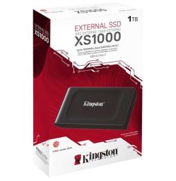 Disco Externo SSD Kingston XS1000 1TB/ USB 3.2/ Negro