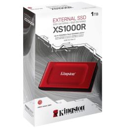 Disco Externo SSD Kingston XS1000 1TB/ USB 3.2/ Rojo