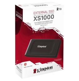 Disco Externo SSD Kingston XS1000 2TB/ USB 3.2/ Negro