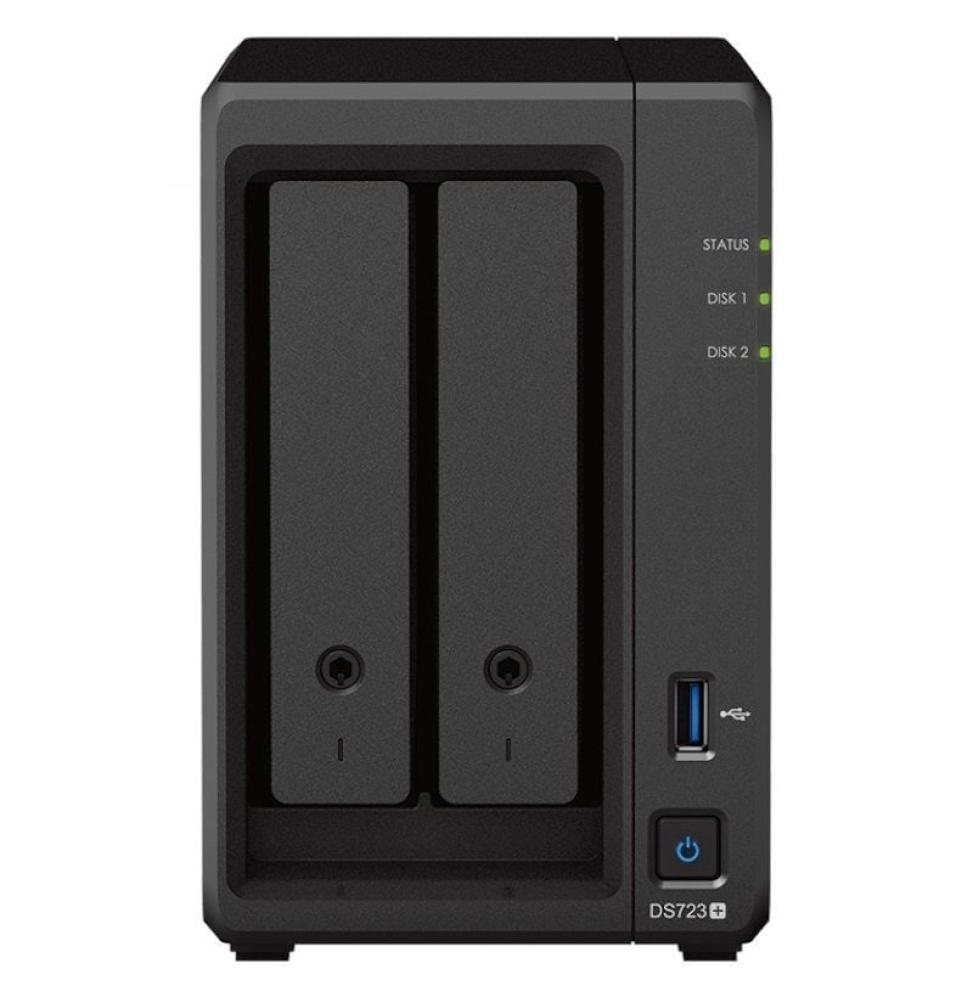 NAS Synology Diskstation DS723+/ 2 Bahías 3.5'- 2.5'/ 2GB DDR4/ Formato Torre