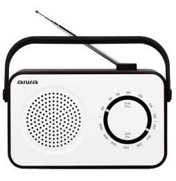 Radio Portátil Aiwa R-190BW/ 2W/ Blanco